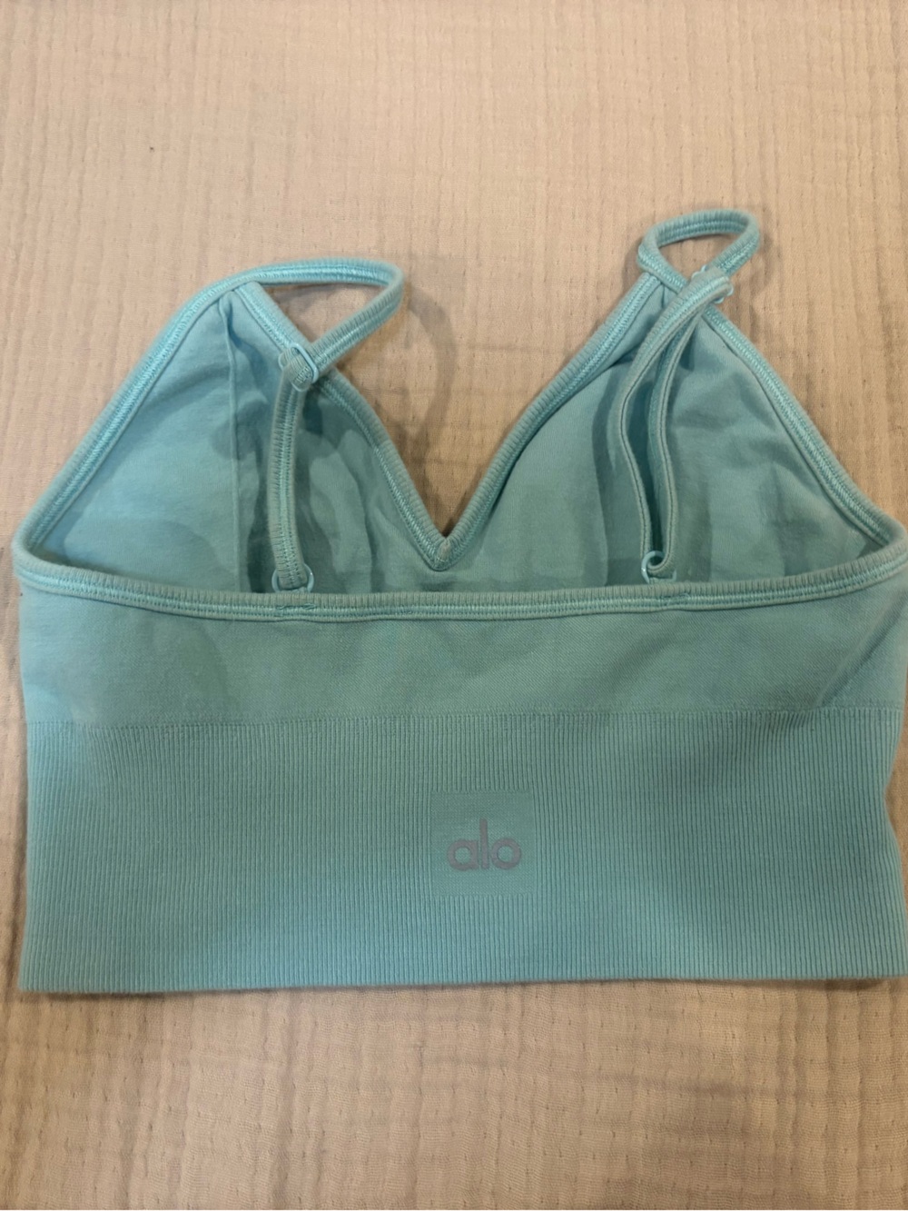 ALO Yoga Women's cyan Pullover Sports Bra Size s